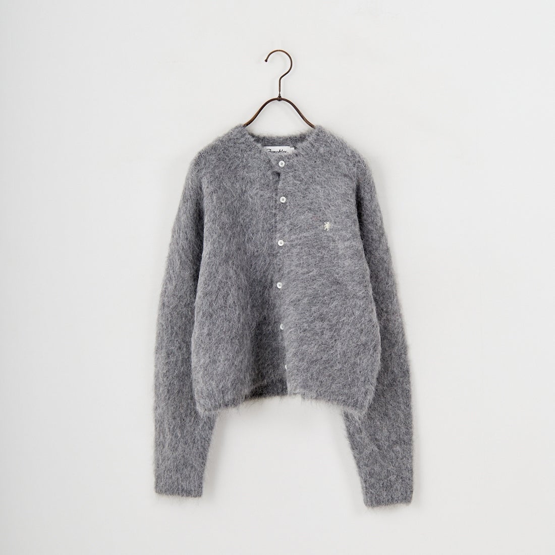 Gymphlex [ジムフレックス] クルーネック ショートカーディガン [GY-D0098SGK] TOP GREY