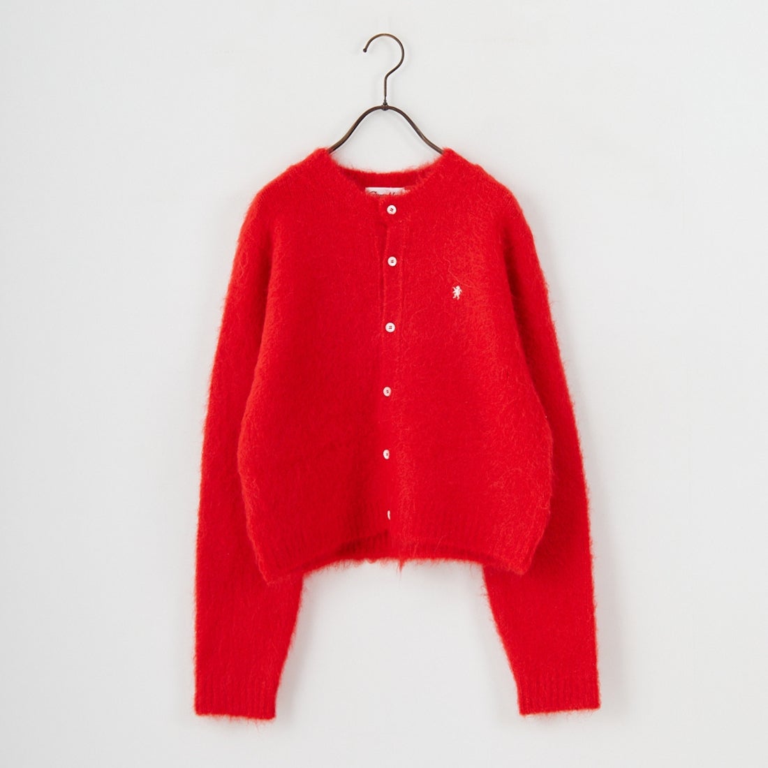 Gymphlex [ジムフレックス] クルーネック ショートカーディガン [GY-D0098SGK] CARMINE RE