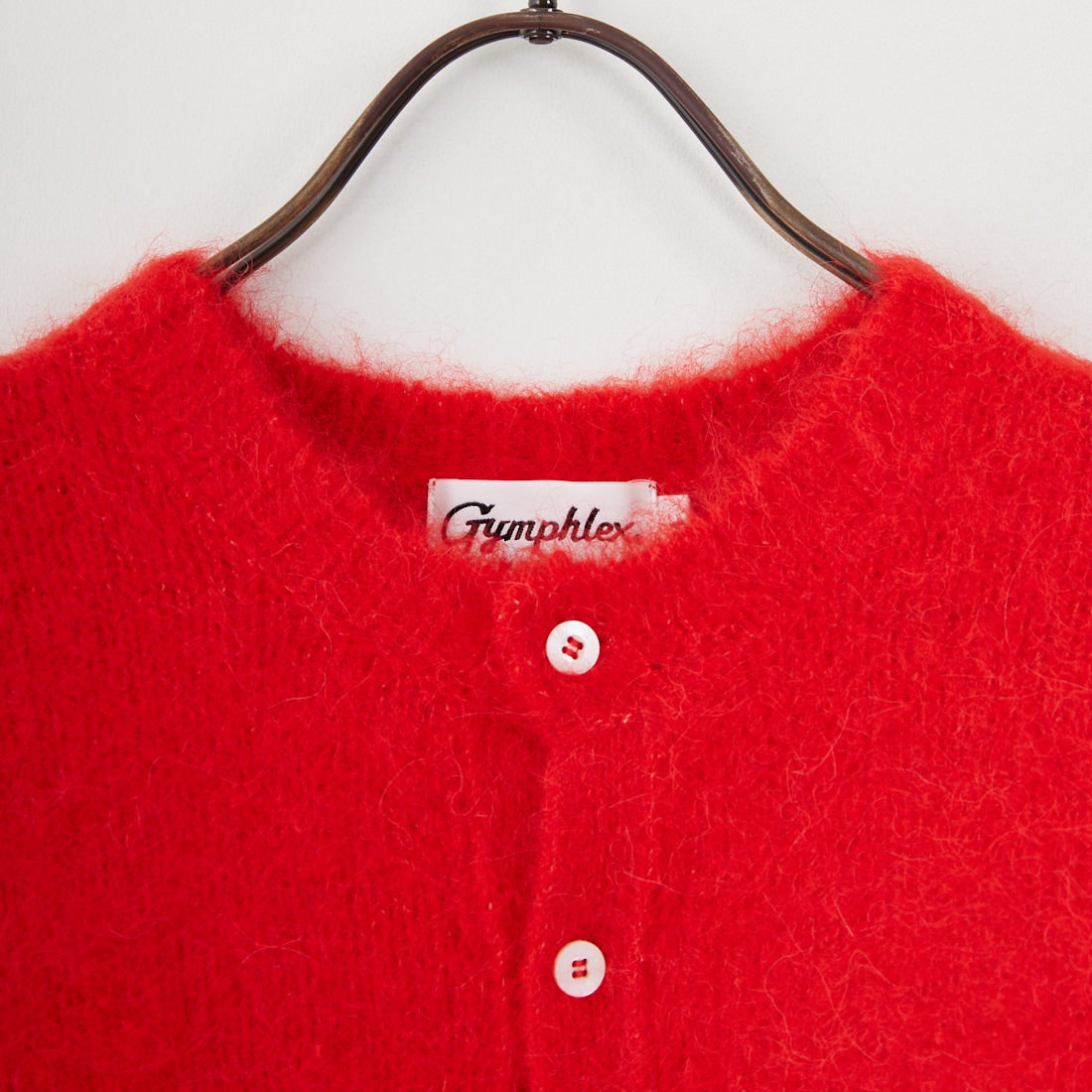 Gymphlex [ジムフレックス] クルーネック ショートカーディガン [GY-D0098SGK] CARMINE RE