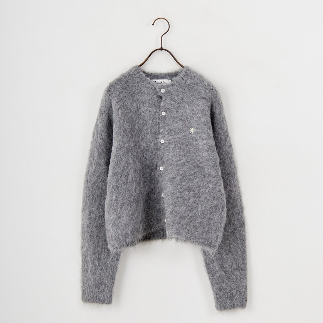 Gymphlex [ジムフレックス] クルーネック ショートカーディガン [GY-D0098SGK] TOP GREY