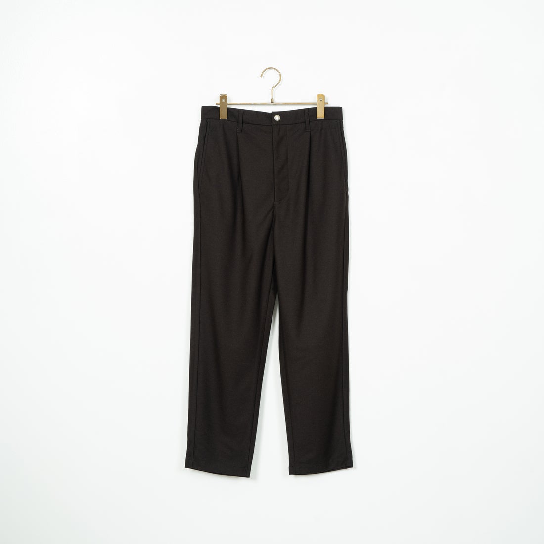 Jeans Factory Clothes [ジーンズファクトリークローズ] ウールライクニットツイルワイドテーパード [JFC-244-058] 54 BRN