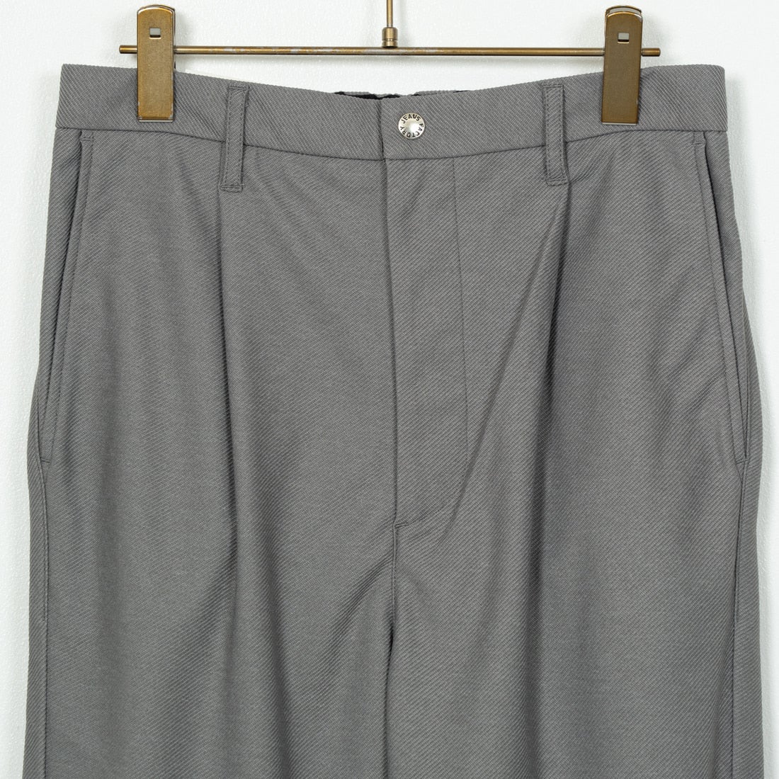 Jeans Factory Clothes [ジーンズファクトリークローズ] ウールライクニットツイルワイドテーパード [JFC-244-058] 64 GRY