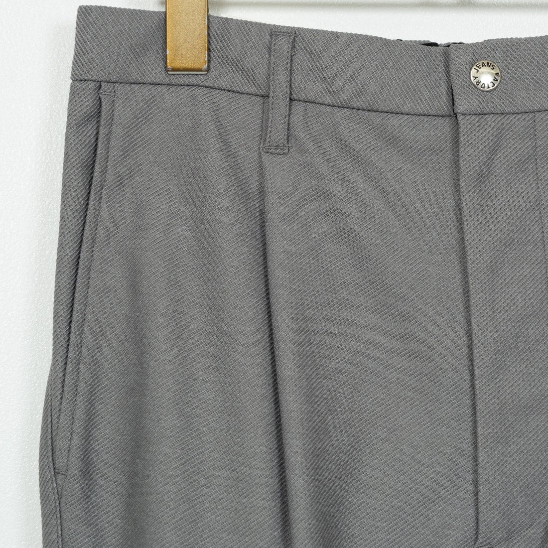 Jeans Factory Clothes [ジーンズファクトリークローズ] ウールライクニットツイルワイドテーパード [JFC-244-058] 64 GRY