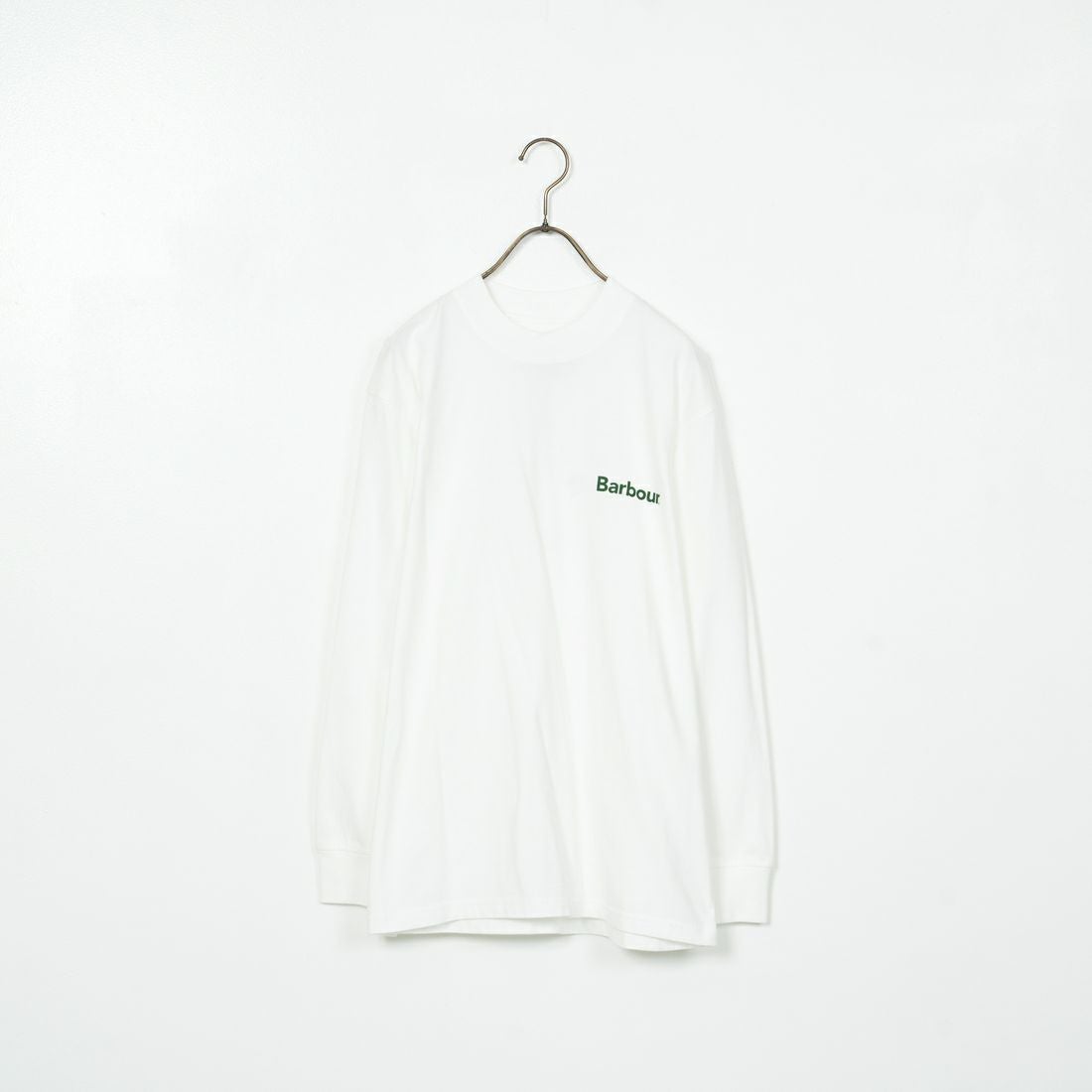 Barbour [バブアー] ワンポイントロゴ ロングスリーブTシャツ [MTS1328] WHITE