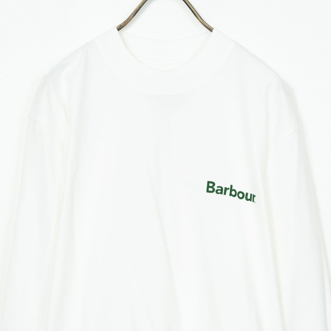 Barbour [バブアー] ワンポイントロゴ ロングスリーブTシャツ [MTS1328] WHITE