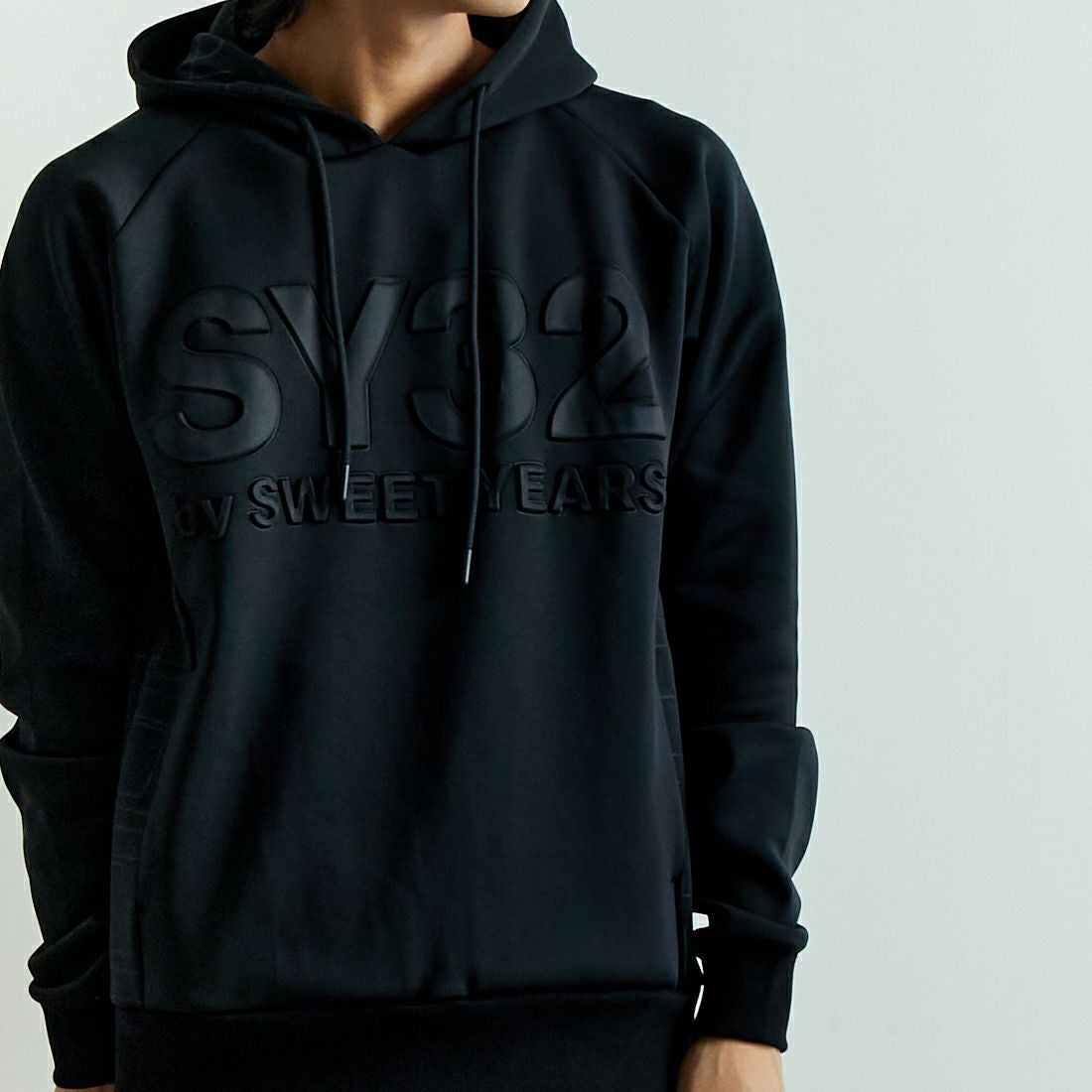 SY32 [エスワイサーティトゥ] ダブルニット プルオーバーフーディー [14506] BLACK