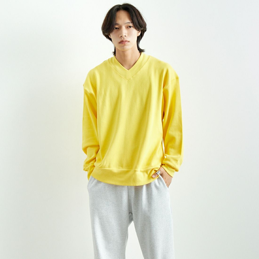 JE MORGAN [ジェイイーモーガン] ラグランスウェットクルーネック