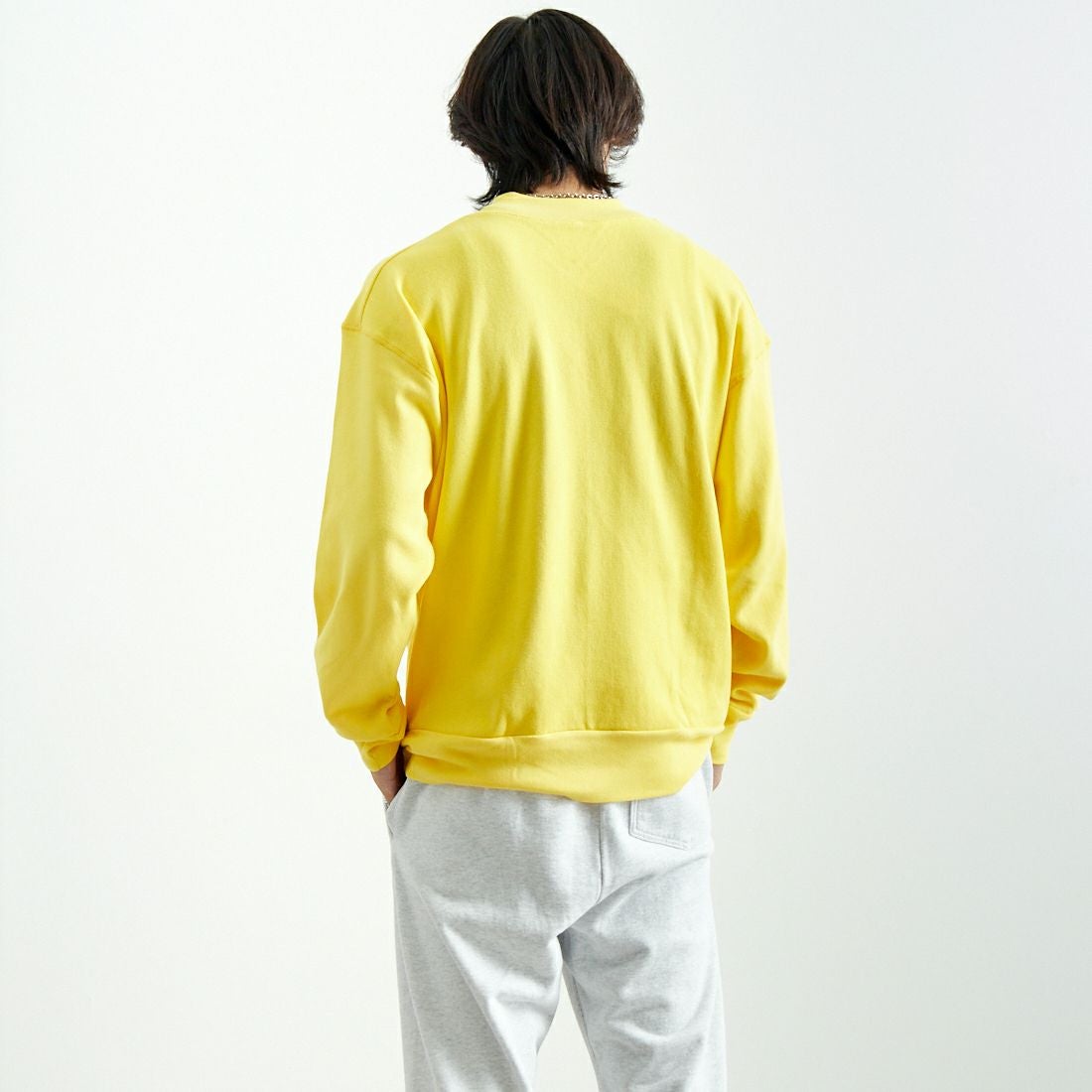 GICIPI [ジチピ] GIRAFFA ジラーファ コットンVネックミラノリブニットソープルオーバー [2407A-MODI] CAPELLA &&モデル身長：179cm 着用サイズ：5&&