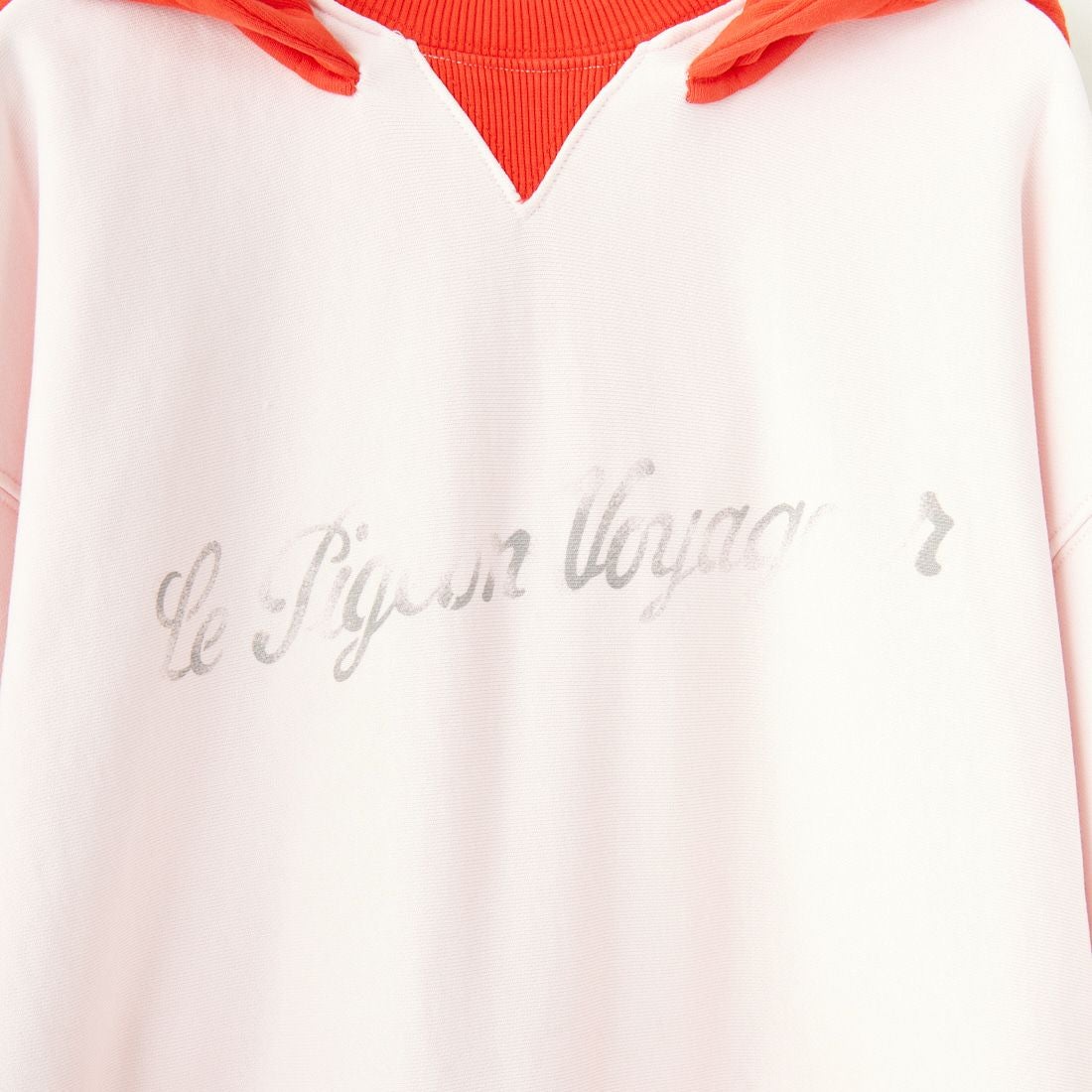 Le Pigeon Voyageur [ル ピジョン ヴォワイヤジュール] ツートーンフーディ [PGD3-12M022] PINK/RED