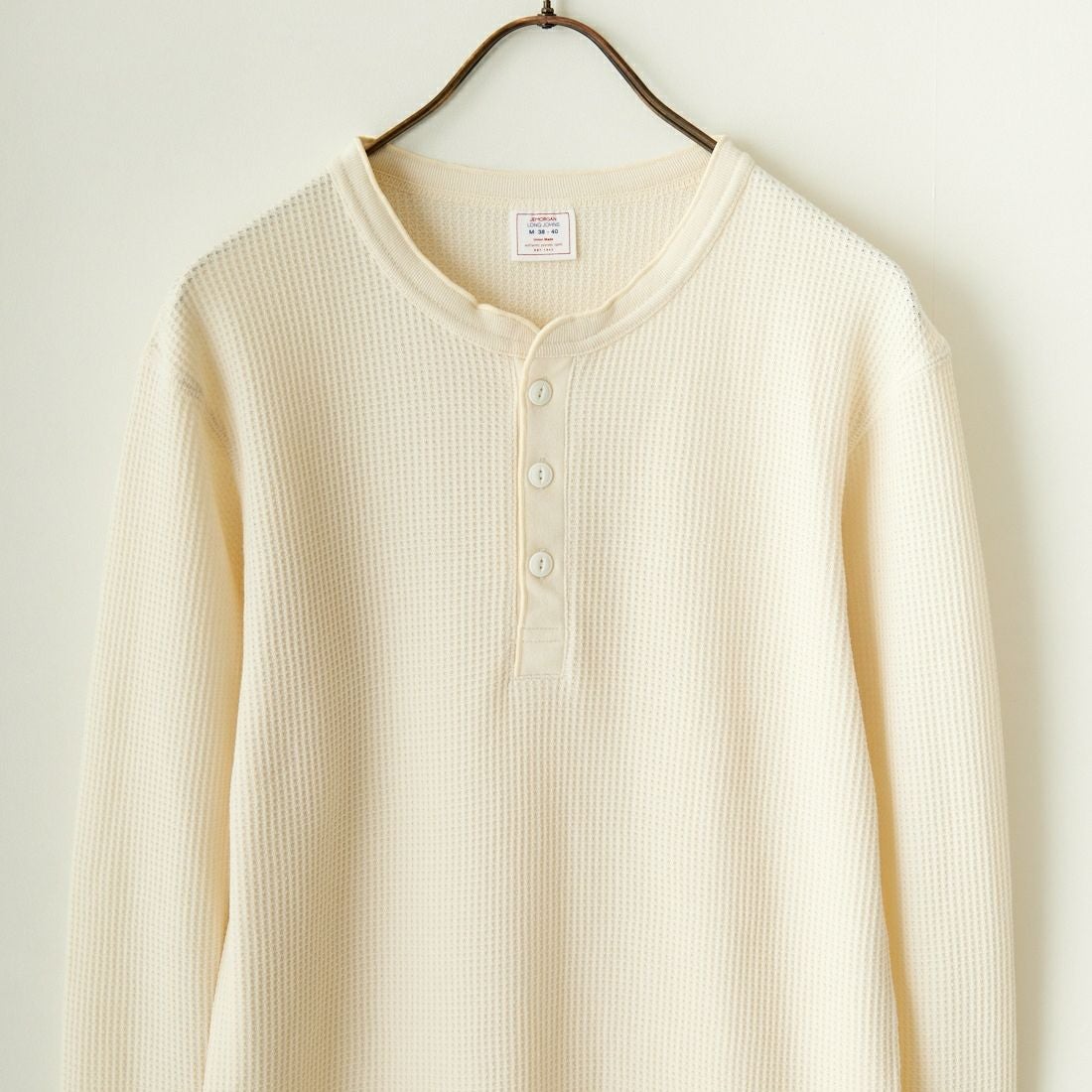 JE MORGAN [ジェイイーモーガン] ヘンリーネックTシャツ [JC189-52S] 04 NATURAL