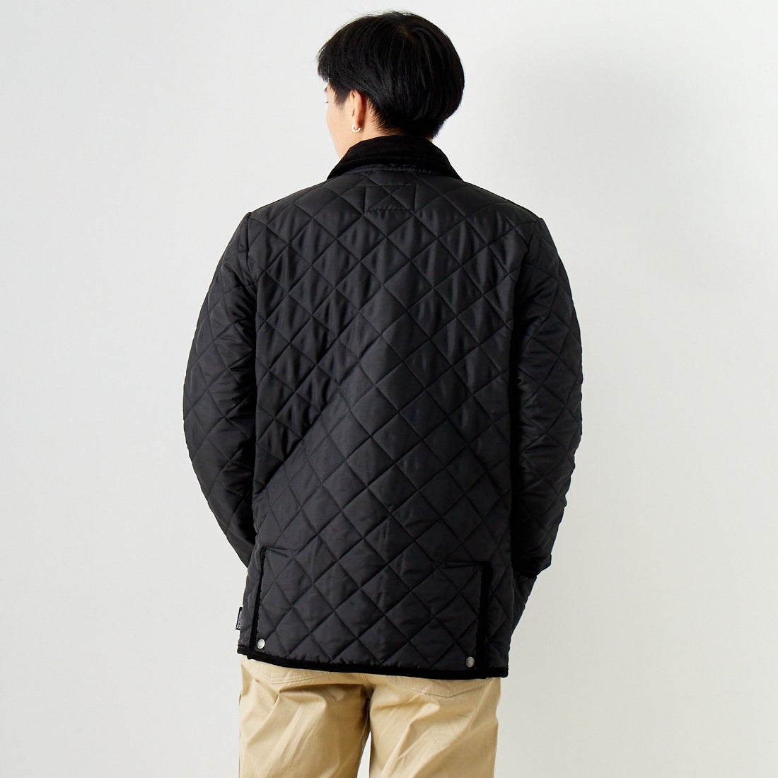 Traditional Weatherwear [トラディショナル ウェザーウェア] ウェーバリー [APQCO0250AA] AA01 BLK/B &&モデル身長：179cm 着用サイズ：40&&