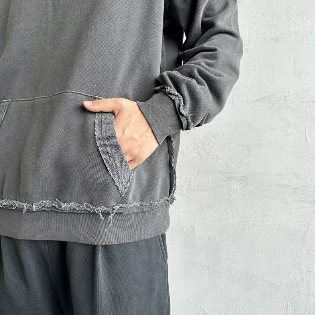 ONEITA [オニータ] 別注 インサイドアウト スウェットパーカー [2423-441IN-JF] CHARCOAL