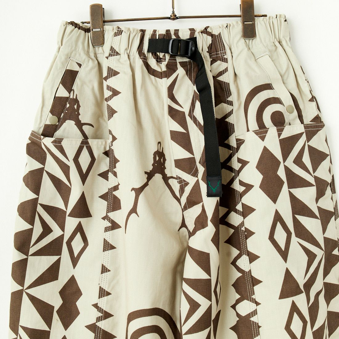 South2West8 [サウスツーウエストエイト] ベルテッド センターシームパンツ [PU498] B NATIVE S