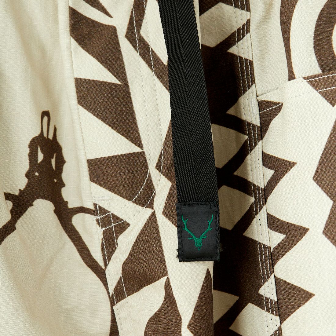 South2West8 [サウスツーウエストエイト] ベルテッド センターシームパンツ [PU498] B NATIVE S