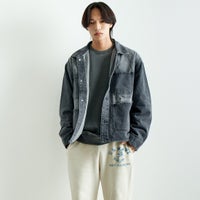 710 BLACK&&モデル身長：179cm 着用サイズ：L&&