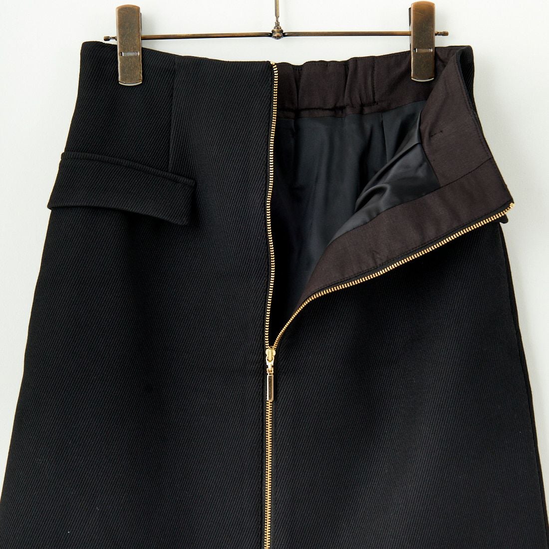 DONEEYU [ドニーユ] フロントZIPショートスカート [U-2013] 040 ﾌﾞﾗｯｸ