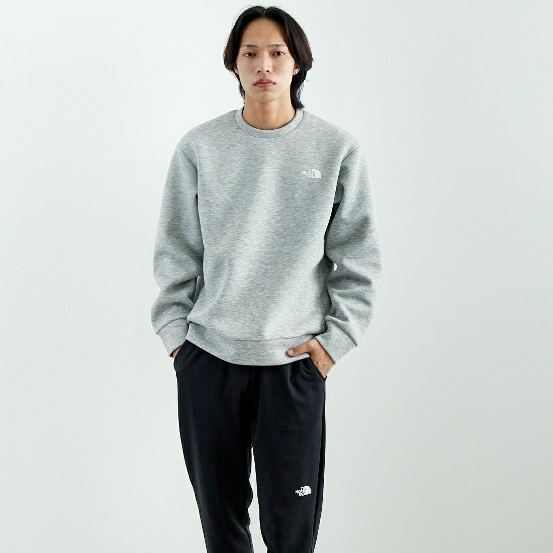 THE NORTH FACE [ザ ノースフェイス] テックエアースウェットクルー [NT62486] Z &&モデル身長：179cm 着用サイズ：L&&