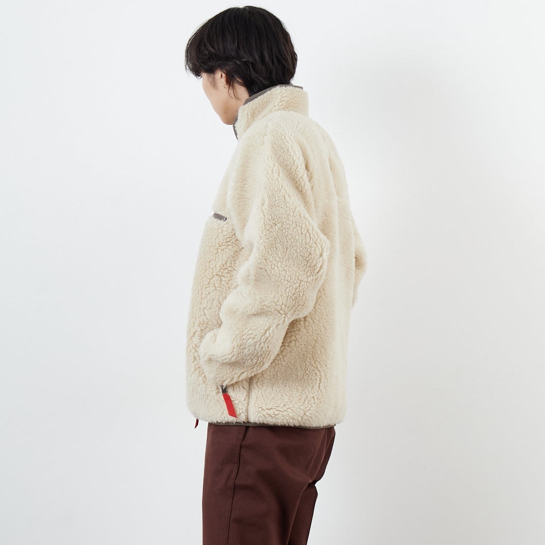 patagonia [パタゴニア] ナチュラル ブレンド レトロカーディガン [20535] DNLM &&モデル身長：179cm 着用サイズ：M&&