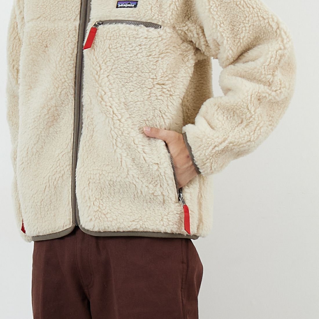 patagonia [パタゴニア] ナチュラル ブレンド レトロカーディガン [20535] DNLM &&モデル身長：179cm 着用サイズ：M&&