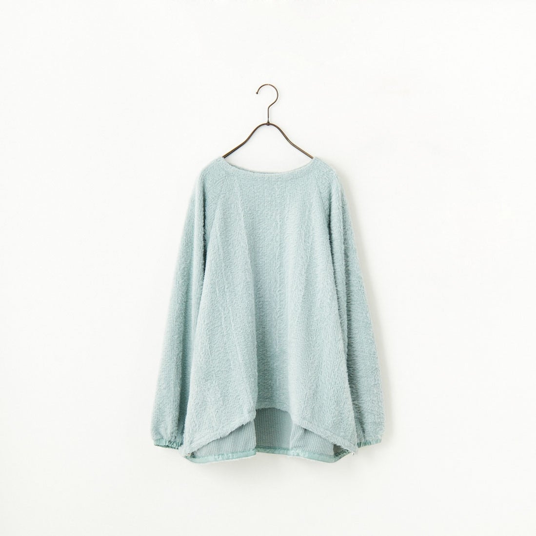 MINT　CHIGNON シニヨン　フェイクスウェードフーディーシャツ CHIGNON [シニヨン] シャギーニットソープルオーバー [8645-290MK