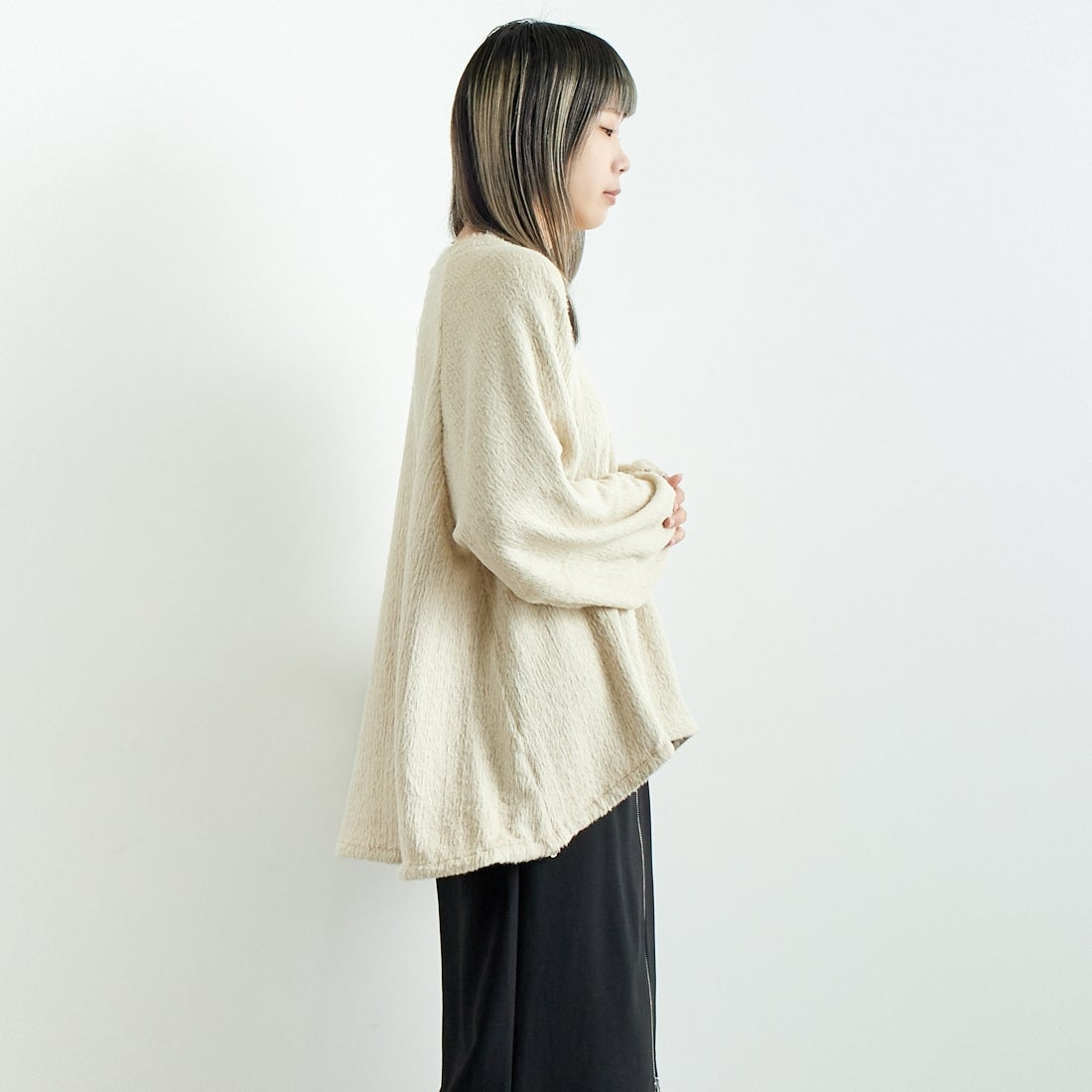 CHIGNON [シニヨン] シャギーニットソープルオーバー [8645-290MK