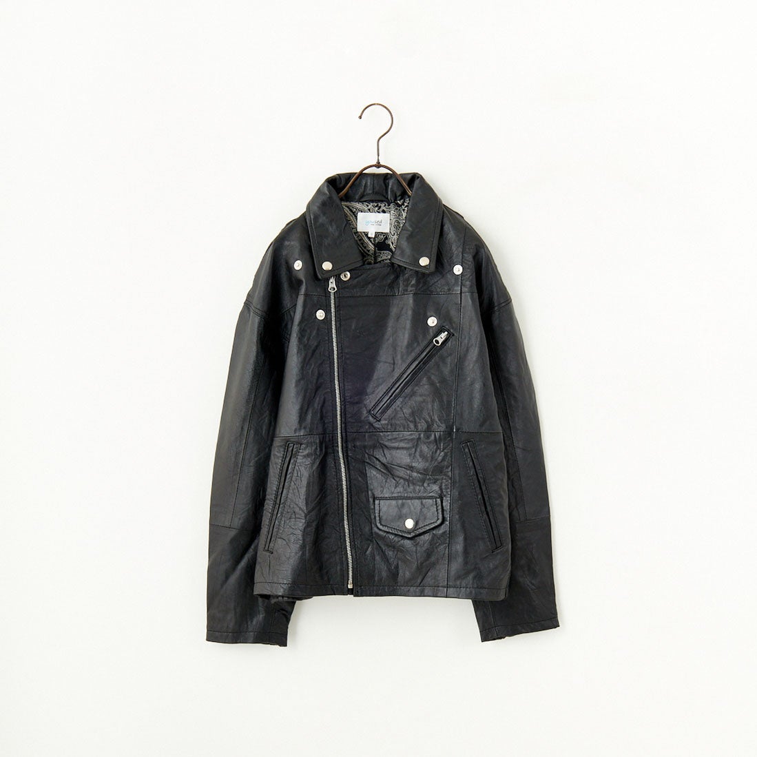 yoused [ユーズド] 別注 ライダースジャケット [JFY-244-093-FY] BLACK