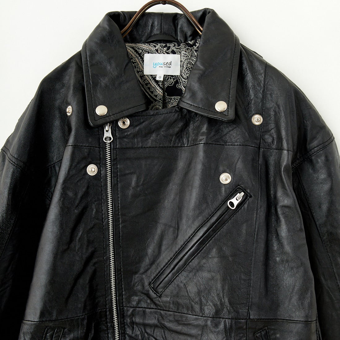 yoused [ユーズド] 別注 ライダースジャケット [JFY-244-093-FY] BLACK