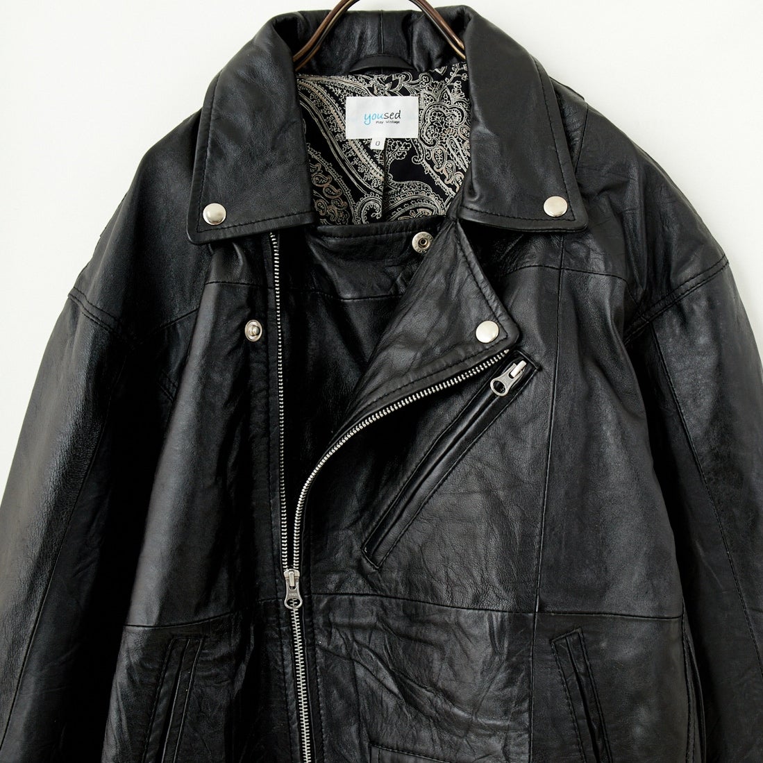 yoused [ユーズド] 別注 ライダースジャケット [JFY-244-093-FY] BLACK