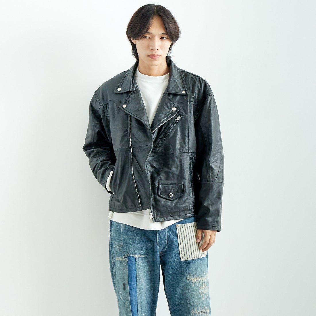 BLACK&&モデル身長：179cm 着用サイズ：2&&