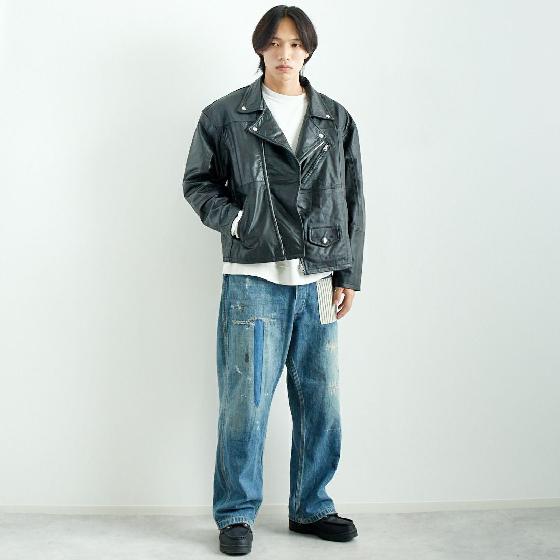 yoused [ユーズド] 別注 ライダースジャケット [JFY-244-093-FY