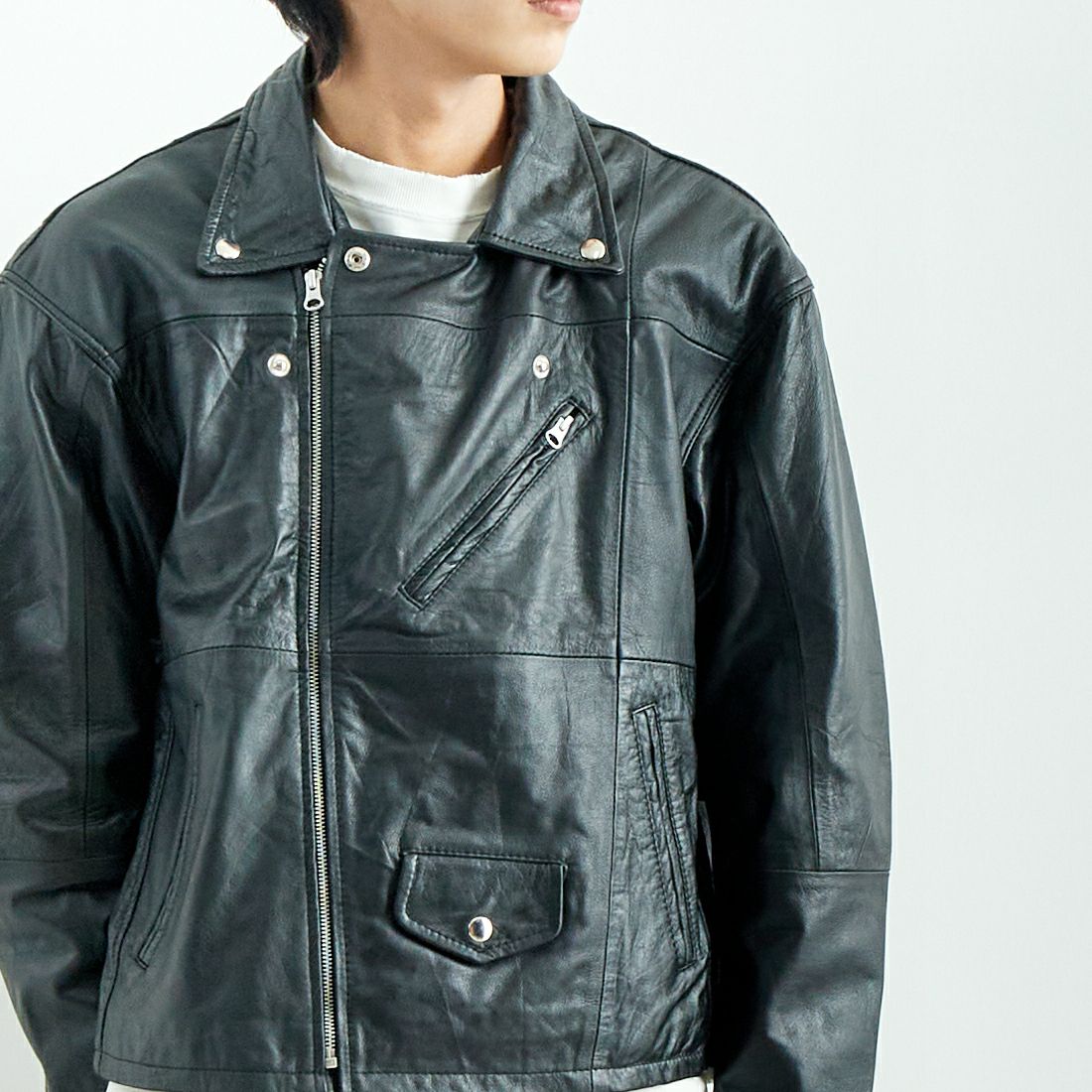 yoused [ユーズド] 別注 ライダースジャケット [JFY-244-093-FY