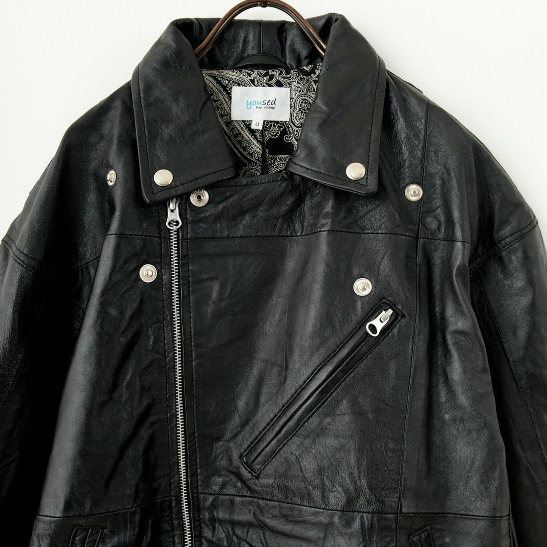 yoused [ユーズド] 別注 ライダースジャケット [JFY-244-093-FY] BLACK