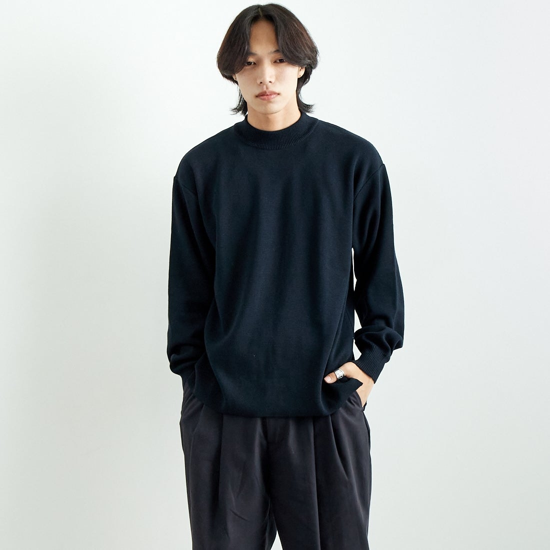 BLK&&モデル身長：179cm 着用サイズ：L&&