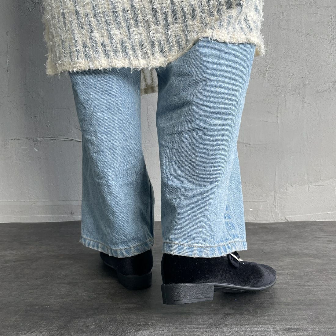 Javerflex [ジャバフレックス] ベルベット フラットシューズ [24-42506