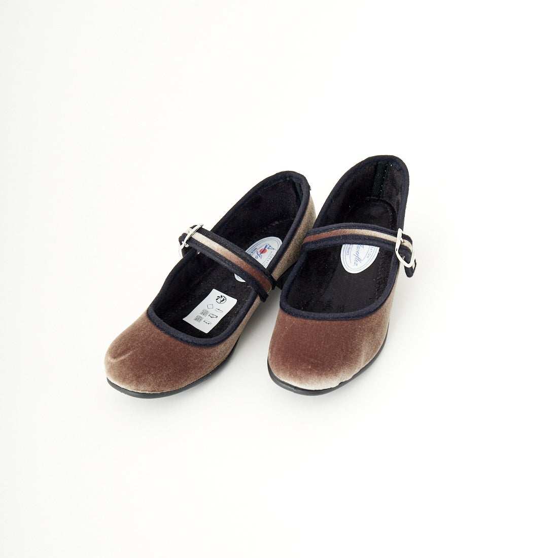 Javerflex [ジャバフレックス] ベルベット フラットシューズ [24-42506] BEIGE