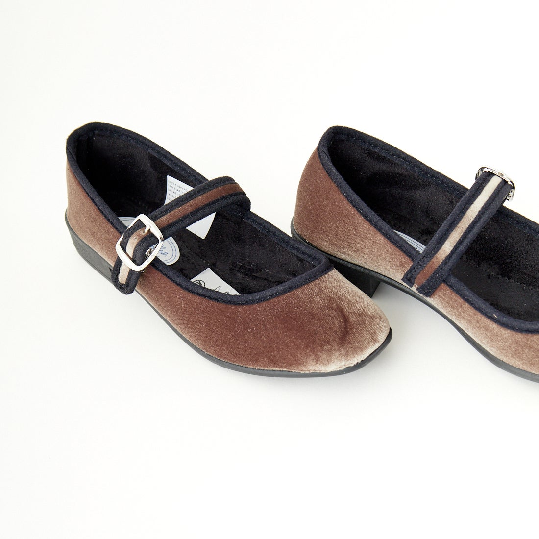 Javerflex [ジャバフレックス] ベルベット フラットシューズ [24-42506] BEIGE