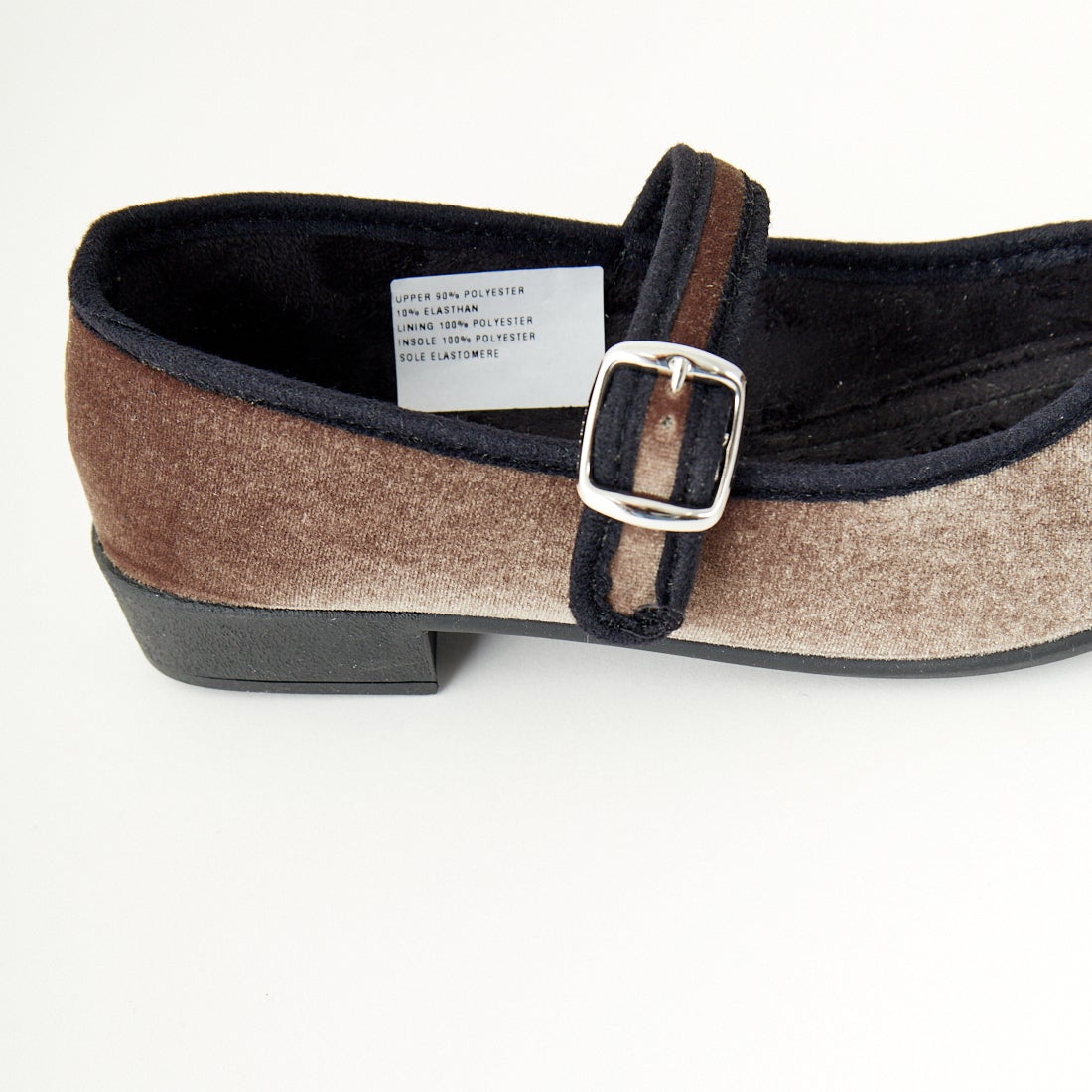 Javerflex [ジャバフレックス] ベルベット フラットシューズ [24-42506] BEIGE