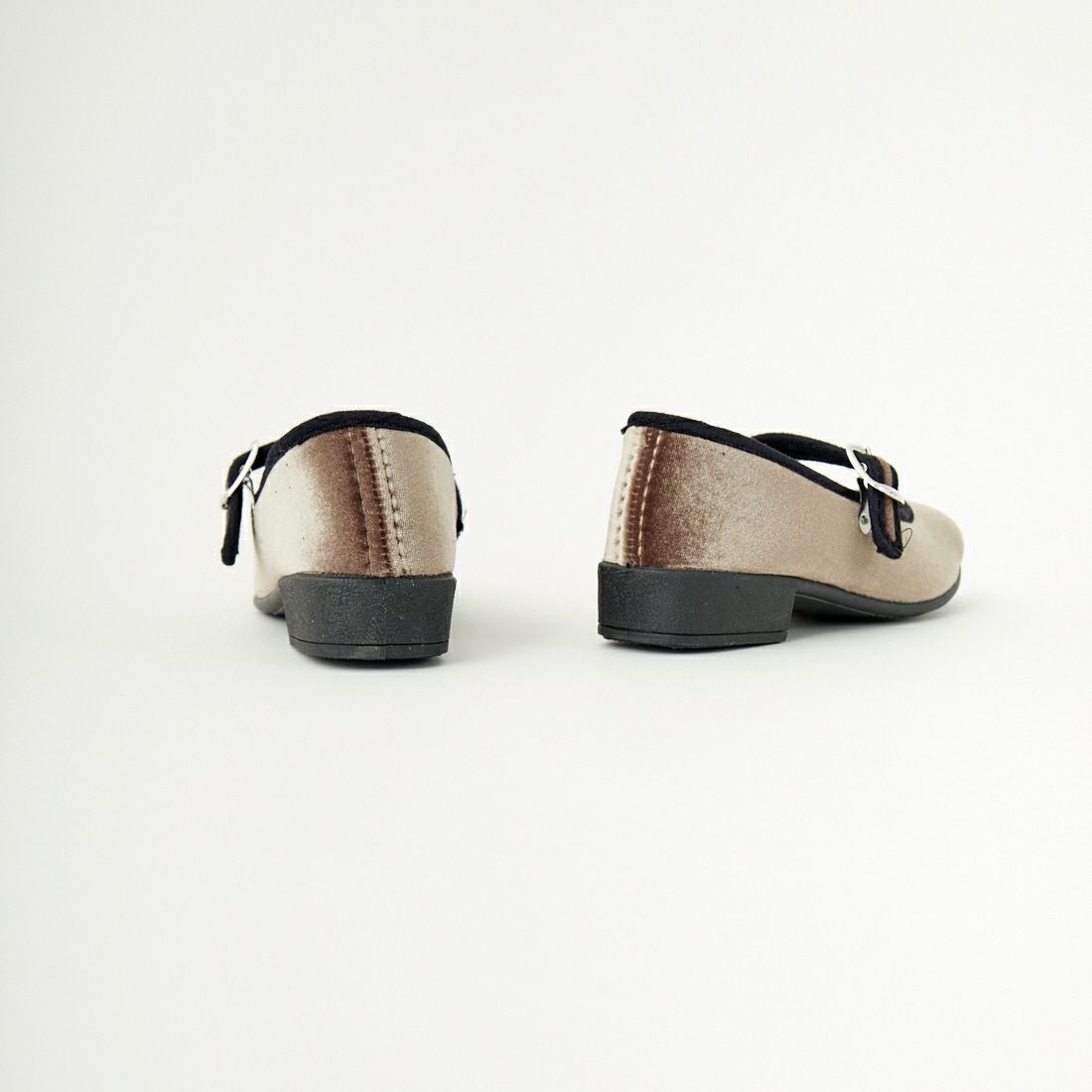 Javerflex [ジャバフレックス] ベルベット フラットシューズ [24-42506] BEIGE