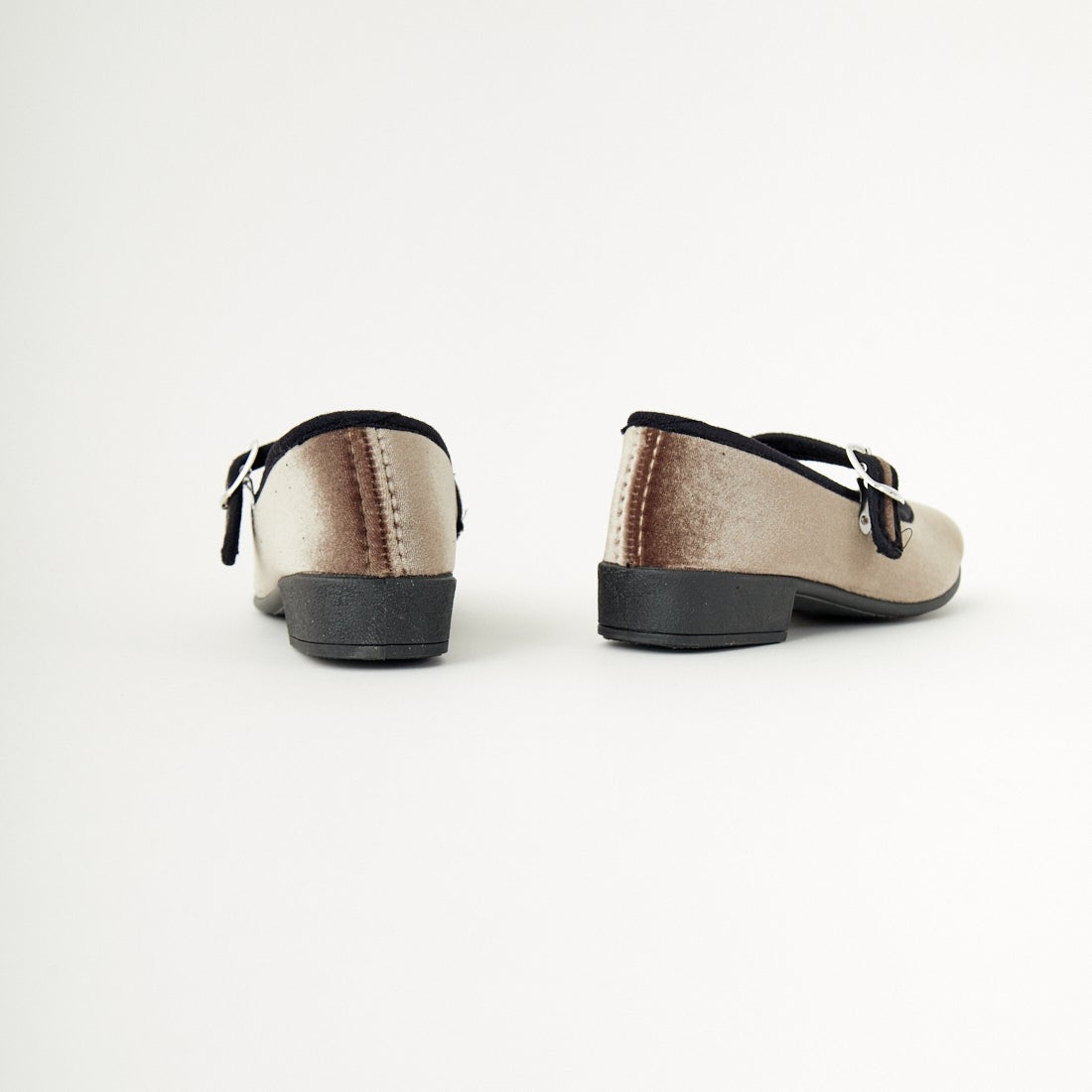 Javerflex [ジャバフレックス] ベルベット フラットシューズ [24-42506] BEIGE