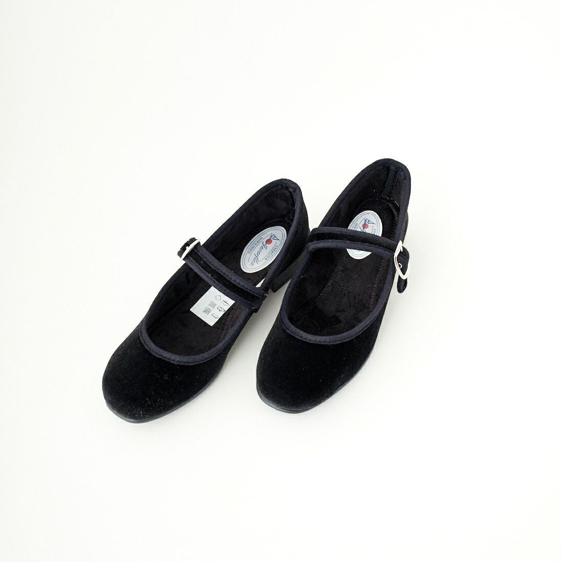 Javerflex [ジャバフレックス] ベルベット フラットシューズ [24-42506] NOIR