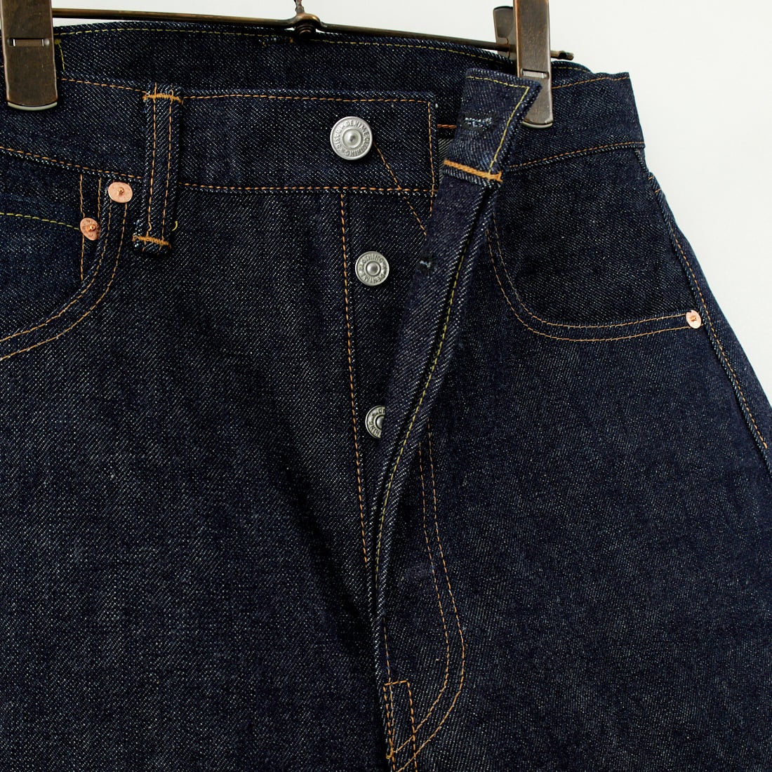 DENIME [ドゥニーム] オフセットXXモデル ノンウォッシュデニム [220A