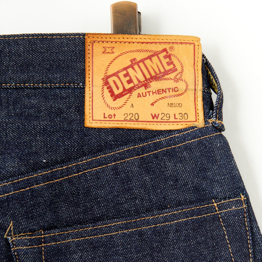 DENIME [ドゥニーム] オフセットXXモデル ノンウォッシュデニム [220A