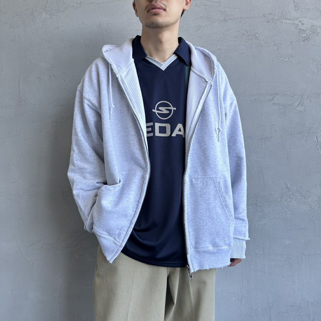 ASH&&モデル身長：168cm 着用サイズ：L&&