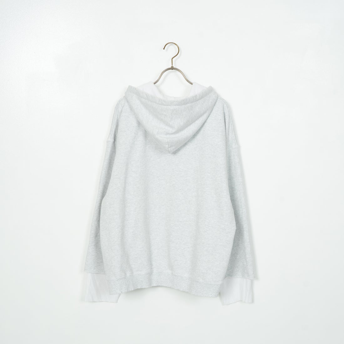 Jeans Factory Clothes [ジーンズファクトリークローズ] ピグメント ヘビー裏毛サーマルカットジップパーカー [2423-INM1] ASH