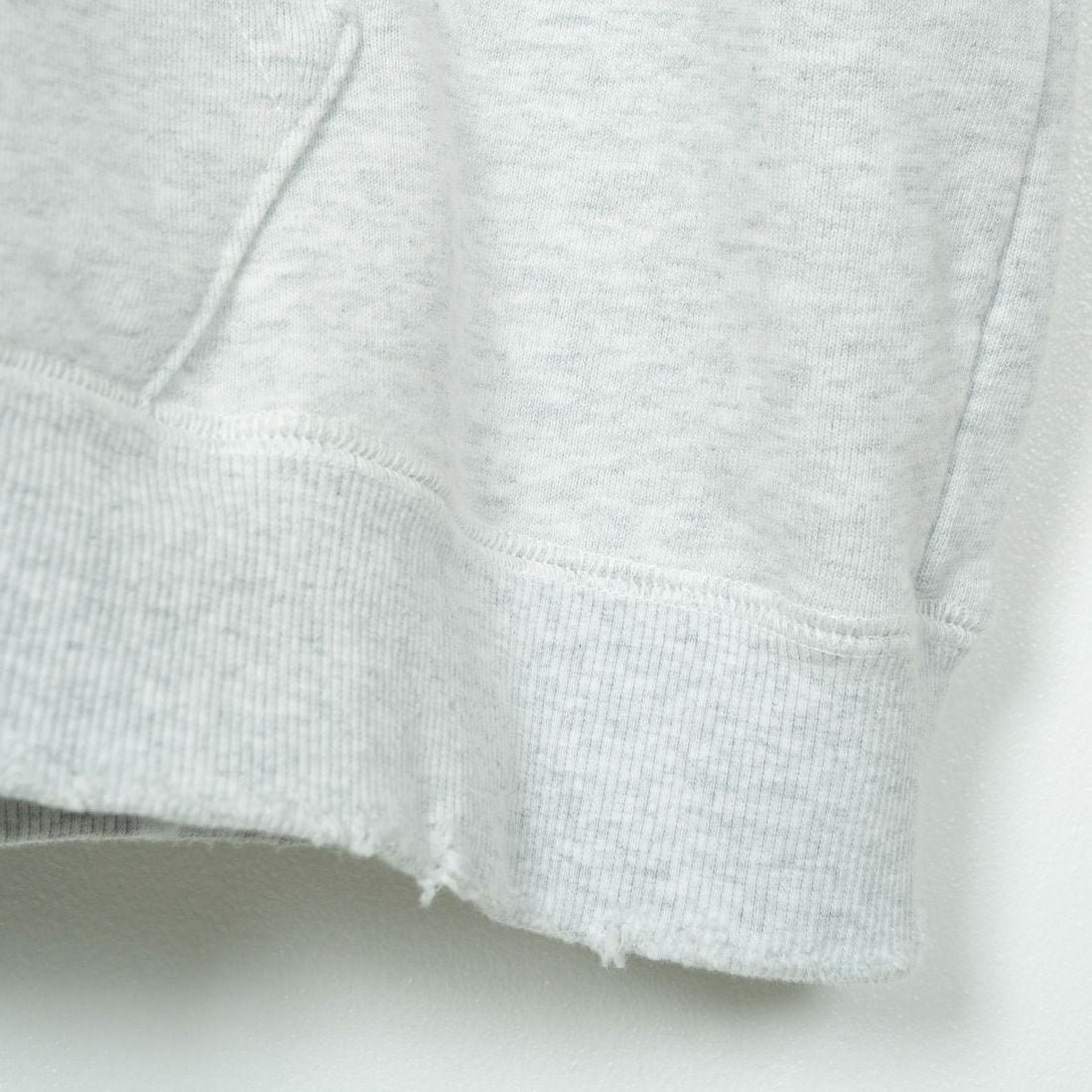 Jeans Factory Clothes [ジーンズファクトリークローズ] ピグメント ヘビー裏毛サーマルカットジップパーカー [2423-INM1] ASH