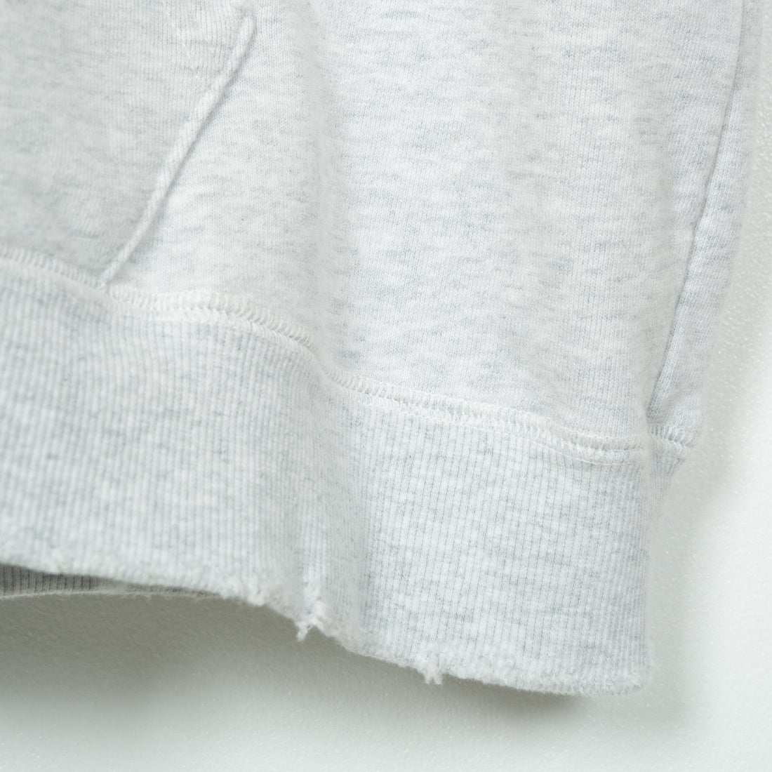 Jeans Factory Clothes [ジーンズファクトリークローズ] ピグメント ヘビー裏毛サーマルカットジップパーカー [2423-INM1] ASH