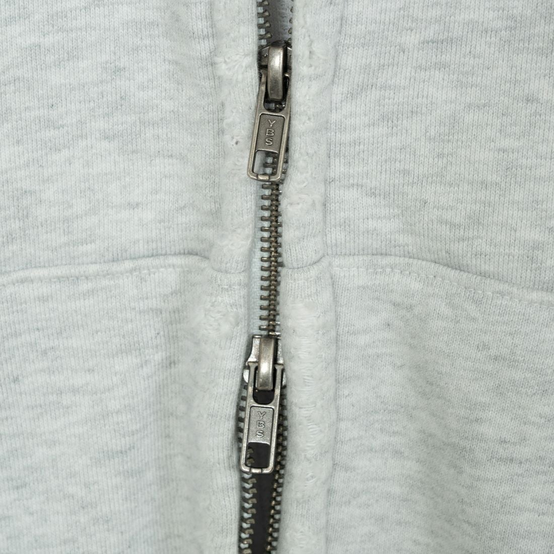 Jeans Factory Clothes [ジーンズファクトリークローズ] ピグメント ヘビー裏毛サーマルカットジップパーカー [2423-INM1] ASH