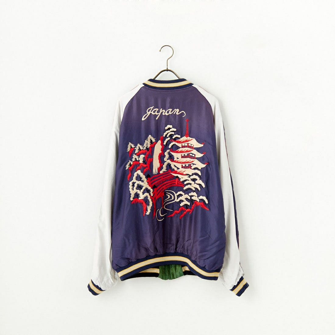 TAILOR TOYO [テーラートウヨウ] アセテート リバーシブルスーベニアジャケット [TT15545] 145 GRN