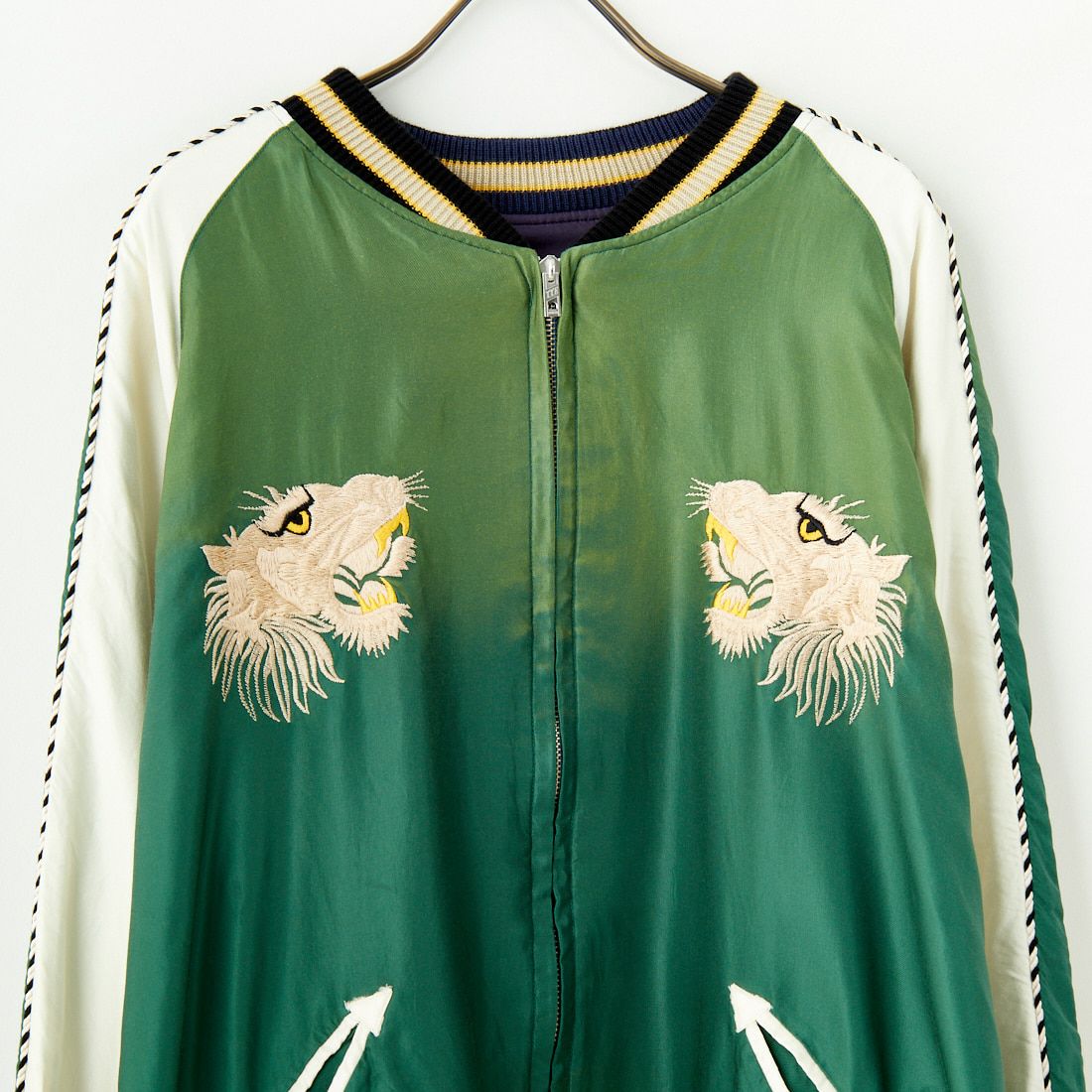 TAILOR TOYO [テーラートウヨウ] アセテート リバーシブルスーベニアジャケット [TT15545] 145 GRN