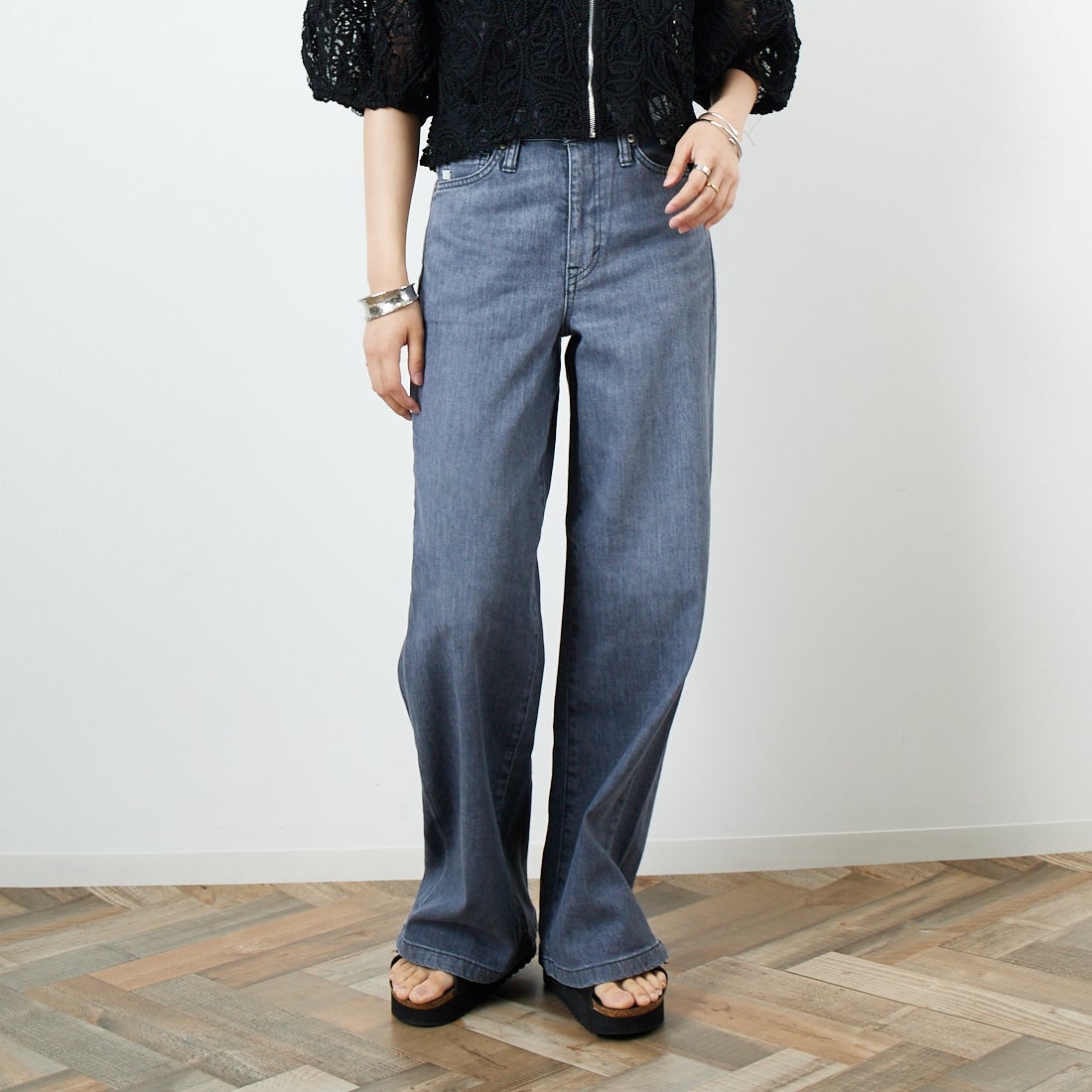 281 GRAY&&モデル身長：160cm 着用サイズ：S&&